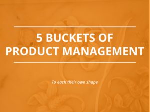 Read more about the article Five Buckets Model for Product Management