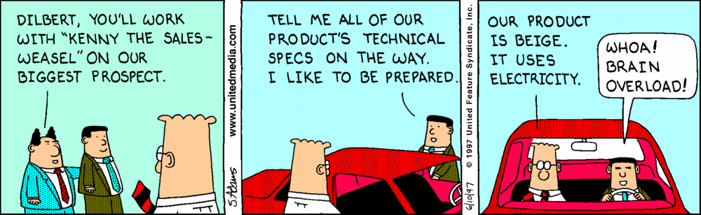 Quick Guide GTM Strategy Dilbert New Product Knowledge