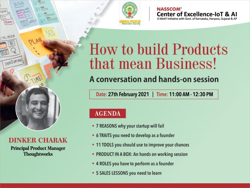 Read more about the article How to Build Products that mean Business! – A Product Management Conversation – NASSCOM Vizag